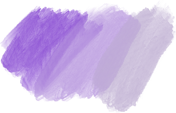 Abstract Purple Smudge Acrylic Brush Stroke on Canvas