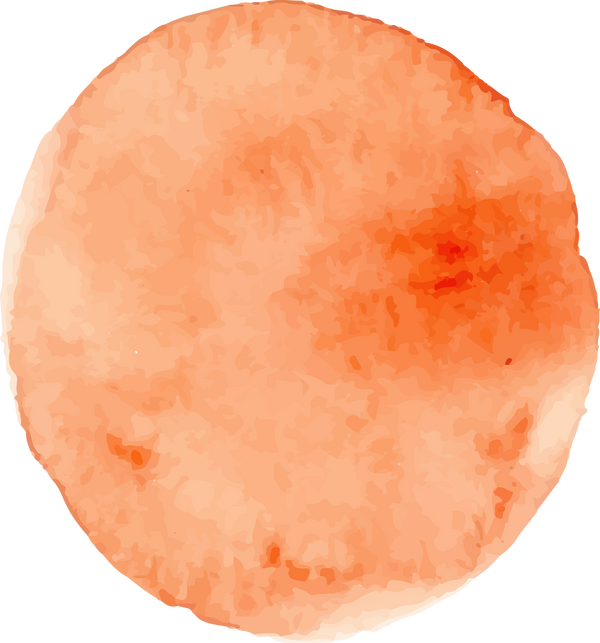 Orange Watercolor Splotch